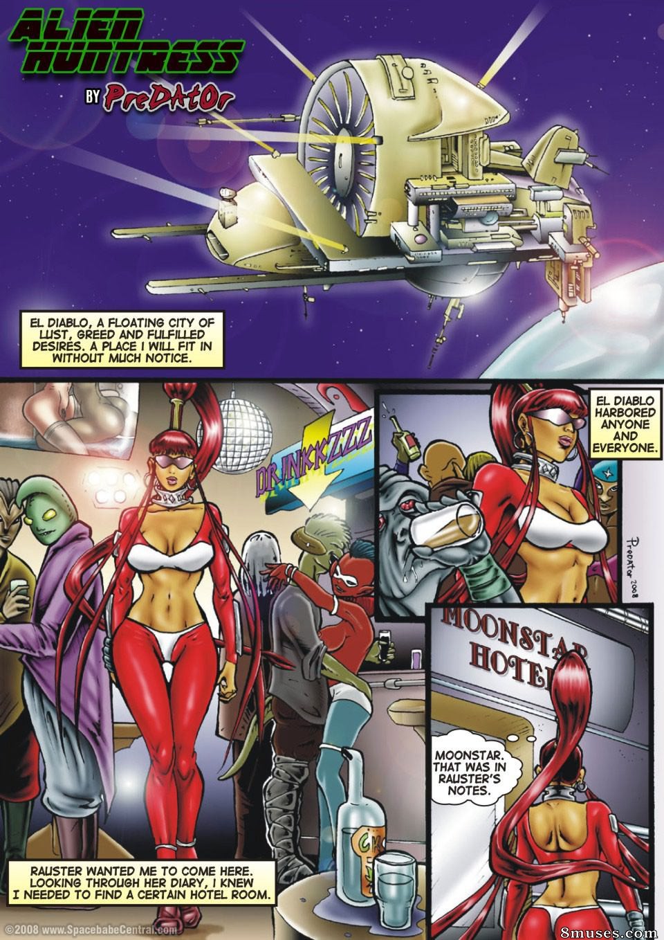 Space Babe Central - Alien Huntress - Page 36