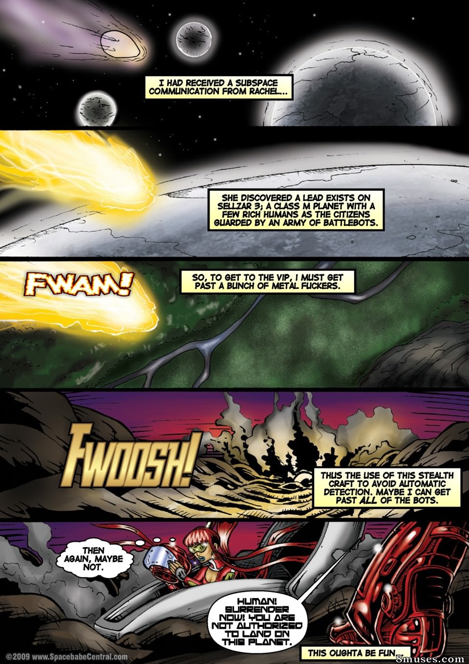 Space Babe Central - Alien Huntress - Page 73
