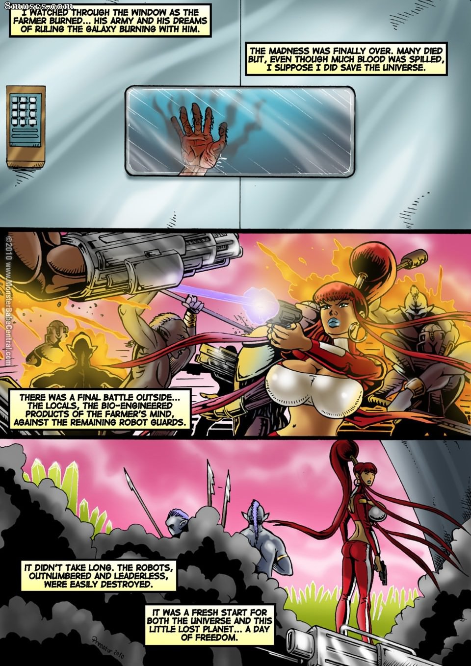 Space Babe Central - Alien Huntress - Page 141