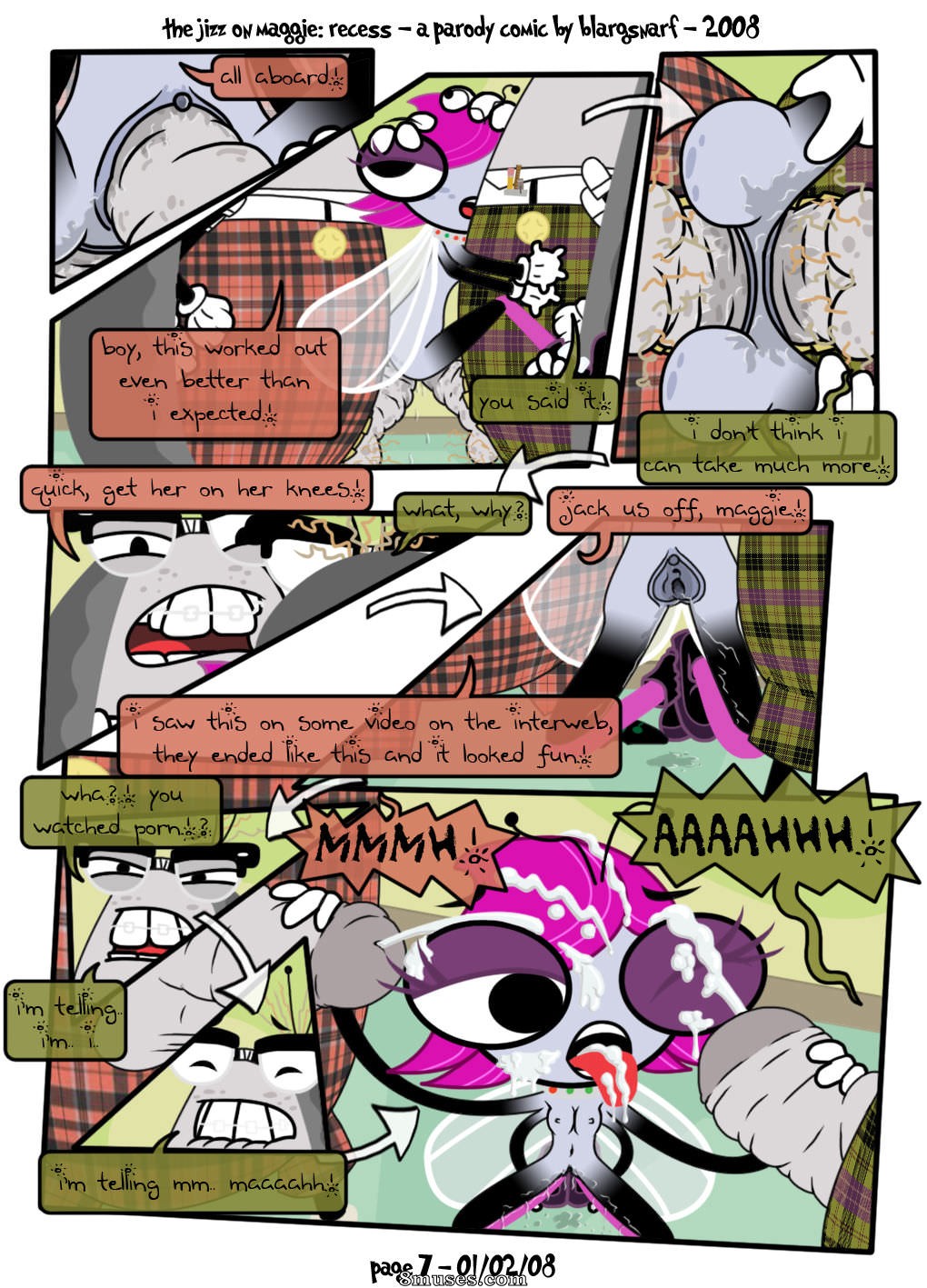 Blargsnarf Comics - The Jizz on Maggie - Recess - Page 7