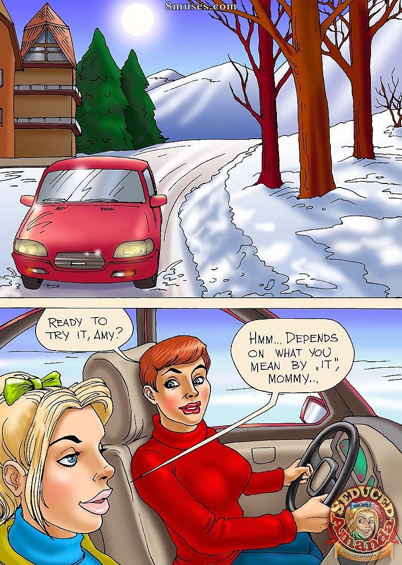 Seduced Amanda Comics - Sexy Skiing - Page 1