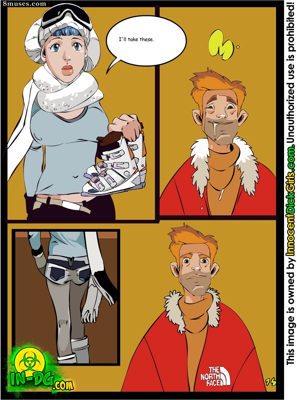 Innocent Dickgirls Comics - The Free Ski Pass - Page 14