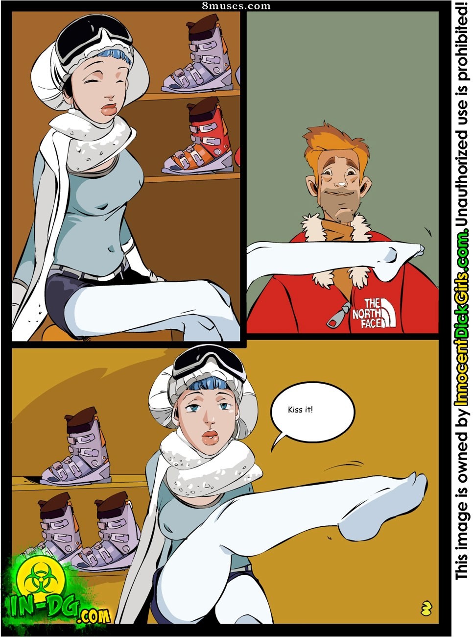 Innocent Dickgirls Comics - The Free Ski Pass - Page 3