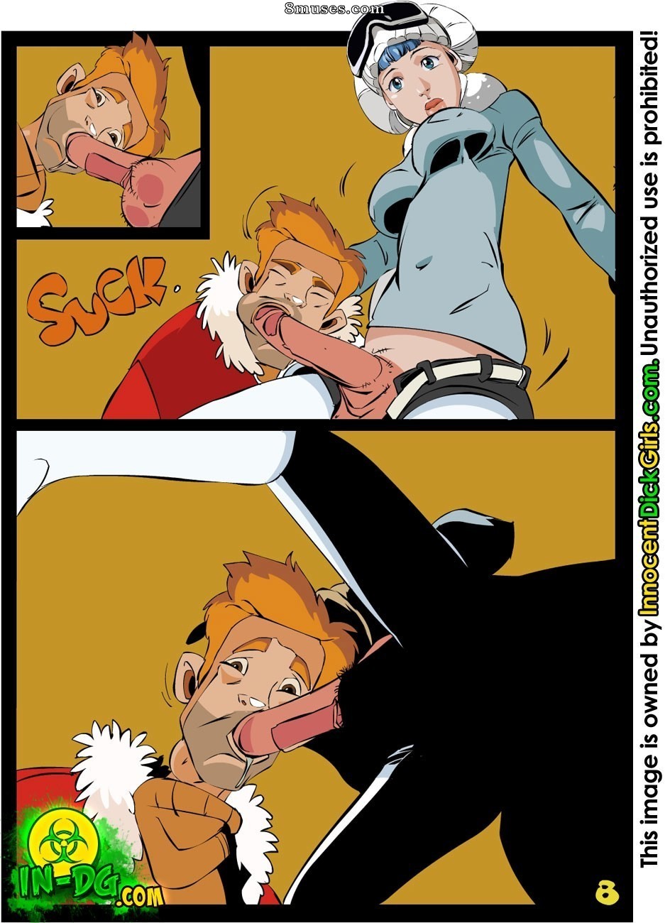 Innocent Dickgirls Comics - The Free Ski Pass - Page 8