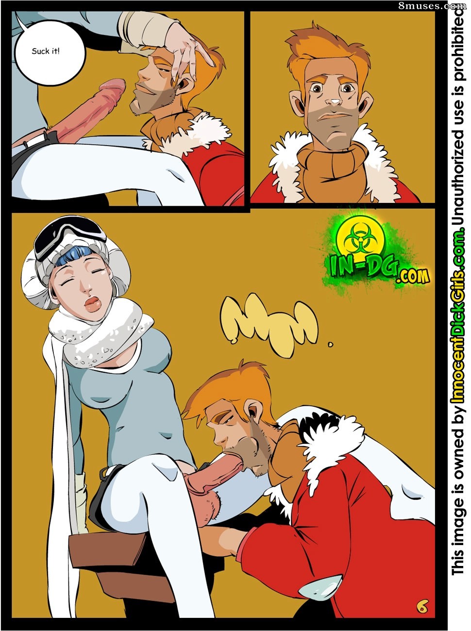 Innocent Dickgirls Comics - The Free Ski Pass - Page 6