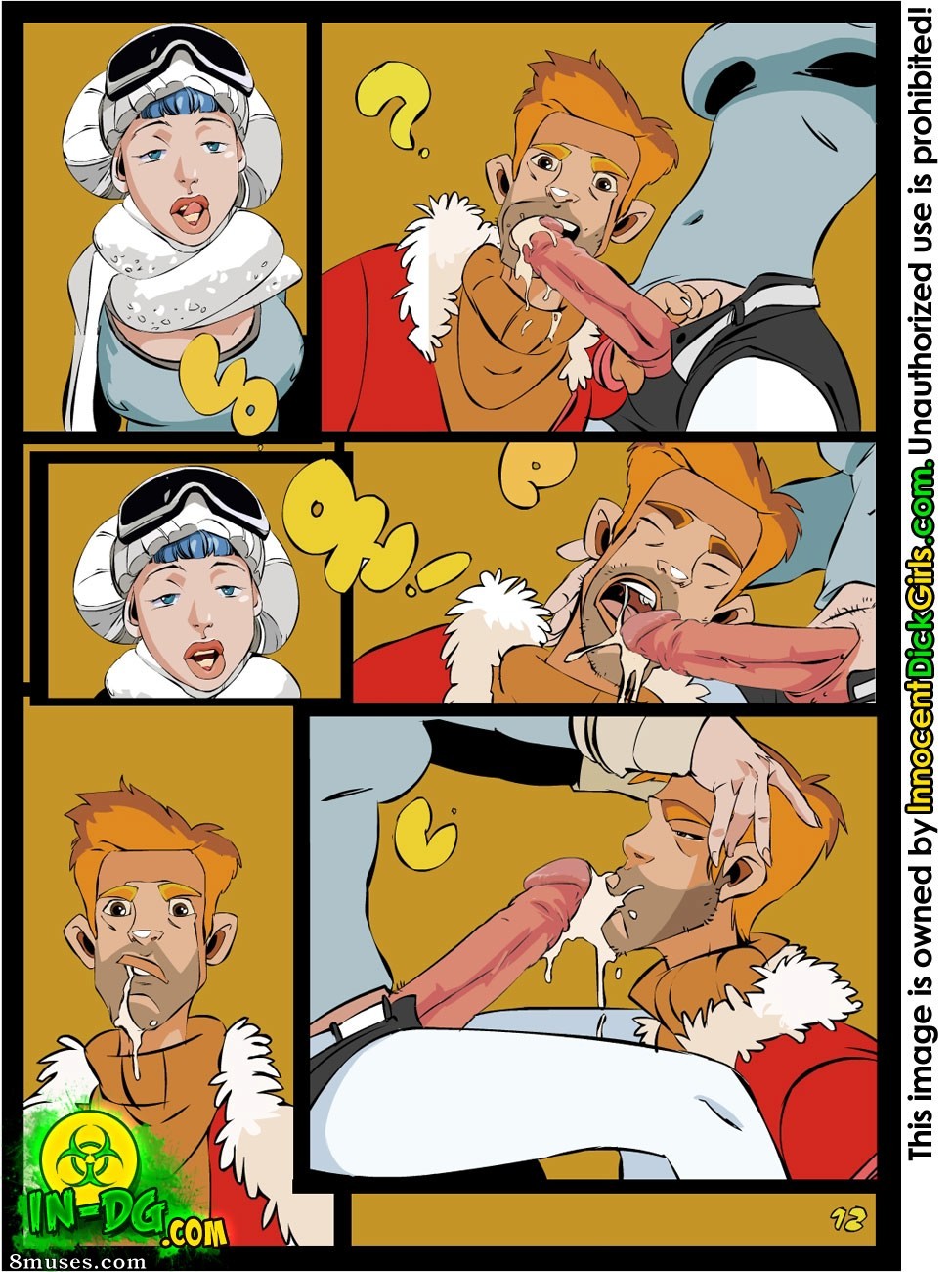 Innocent Dickgirls Comics - The Free Ski Pass - Page 12
