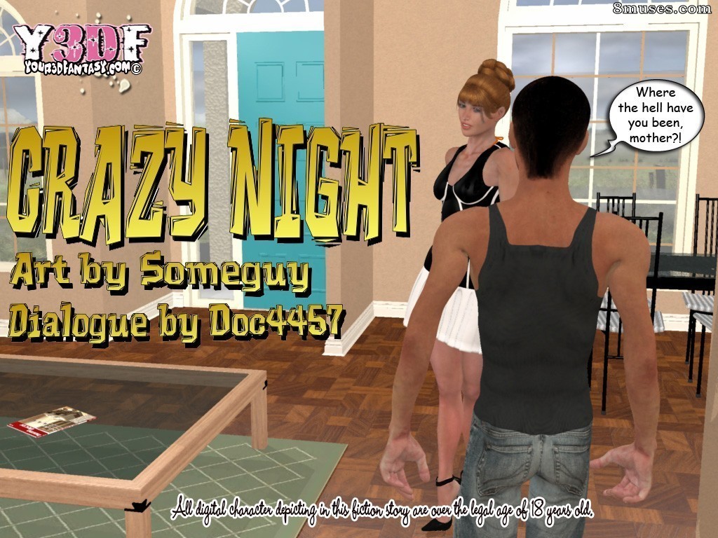 Y3DF - Your3DFantasy.com Comics - Noche loca - Página 1