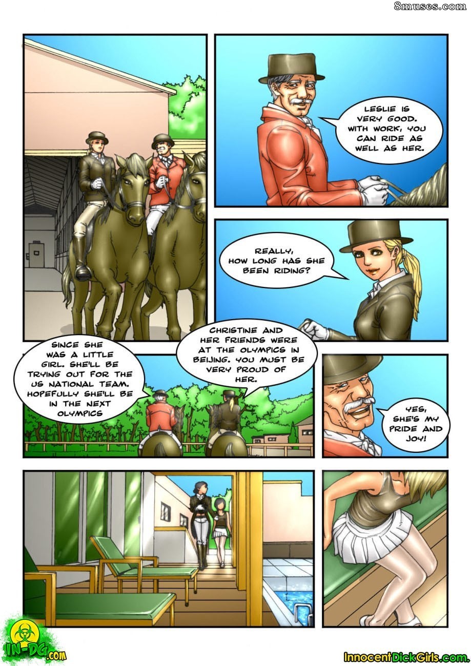 Innocent Dickgirls Comics - La leçon d'équitation - Page 4