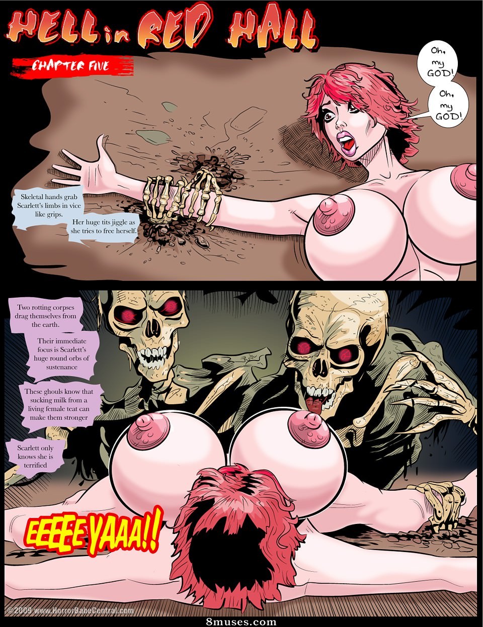 Central de babas do horror - Inferno no salão vermelho - Página 22