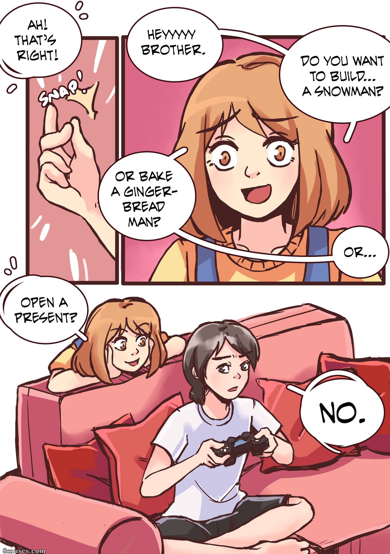 MeowWithMe Comics - Omakes de fantasía navideña 2019 - Página 3