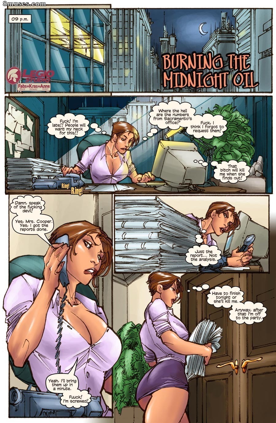 Legio Studio Comics - Queimando o óleo da meia-noite - Página 1