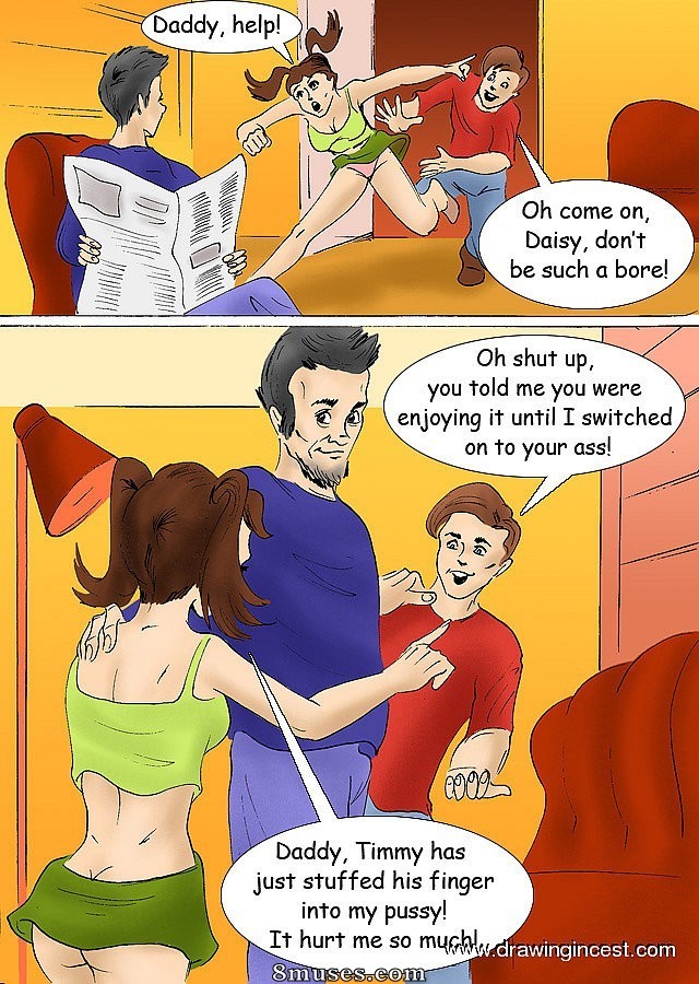 2D - Papa encourages his son to shag the shit out of his daughter - Page 1
