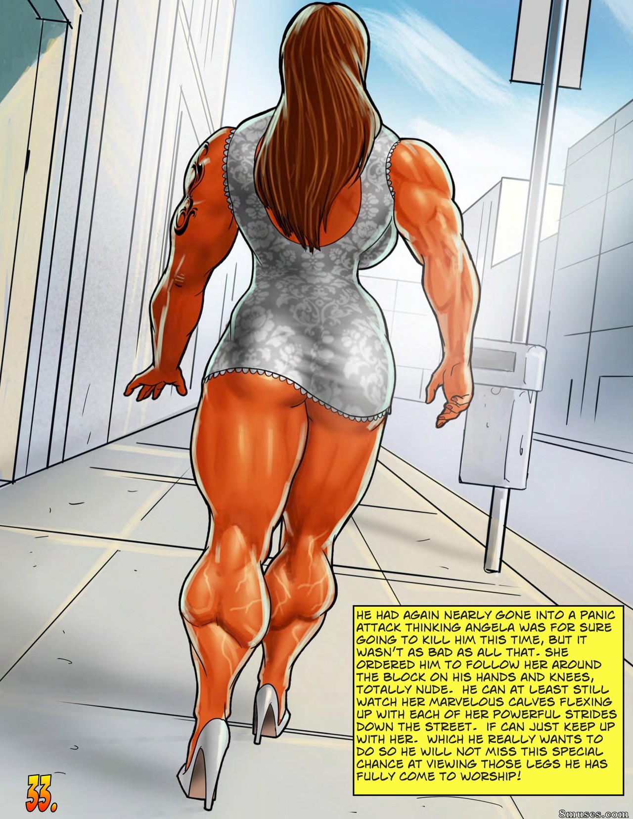 LH-Art Comics - Sessões particulares de Angela - O freak da panturrilha! - Página 33