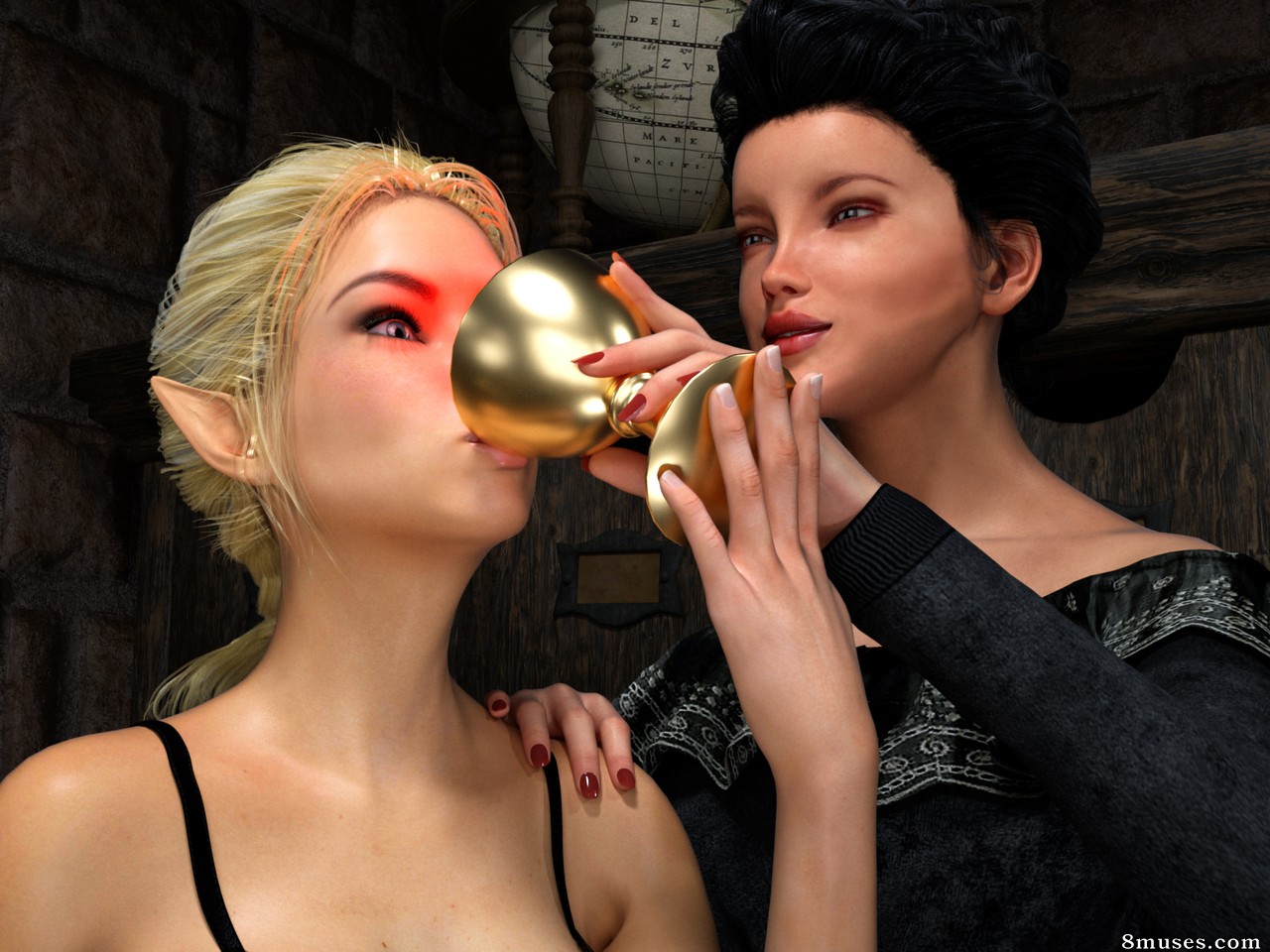 Hibbli3D - Priestess Rinil - Old Drinking Games 1 - Page 9