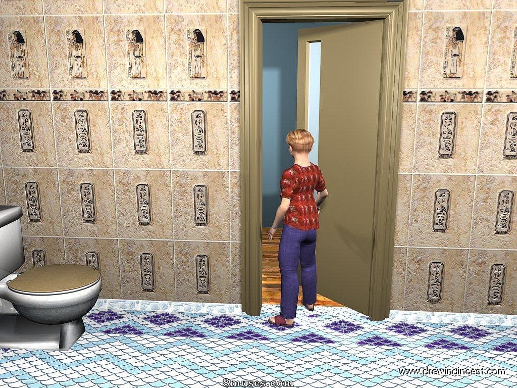 3D - Bathroom procedures make mom and son closer - Page 7