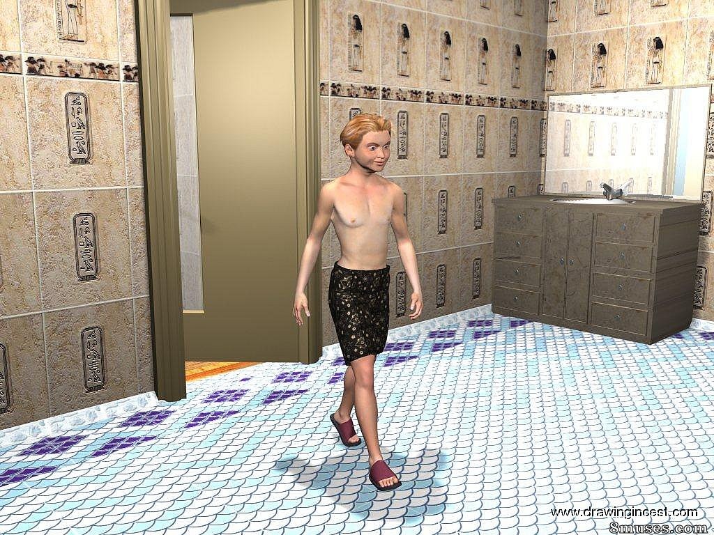 3D - Bathroom procedures make mom and son closer - Page 18