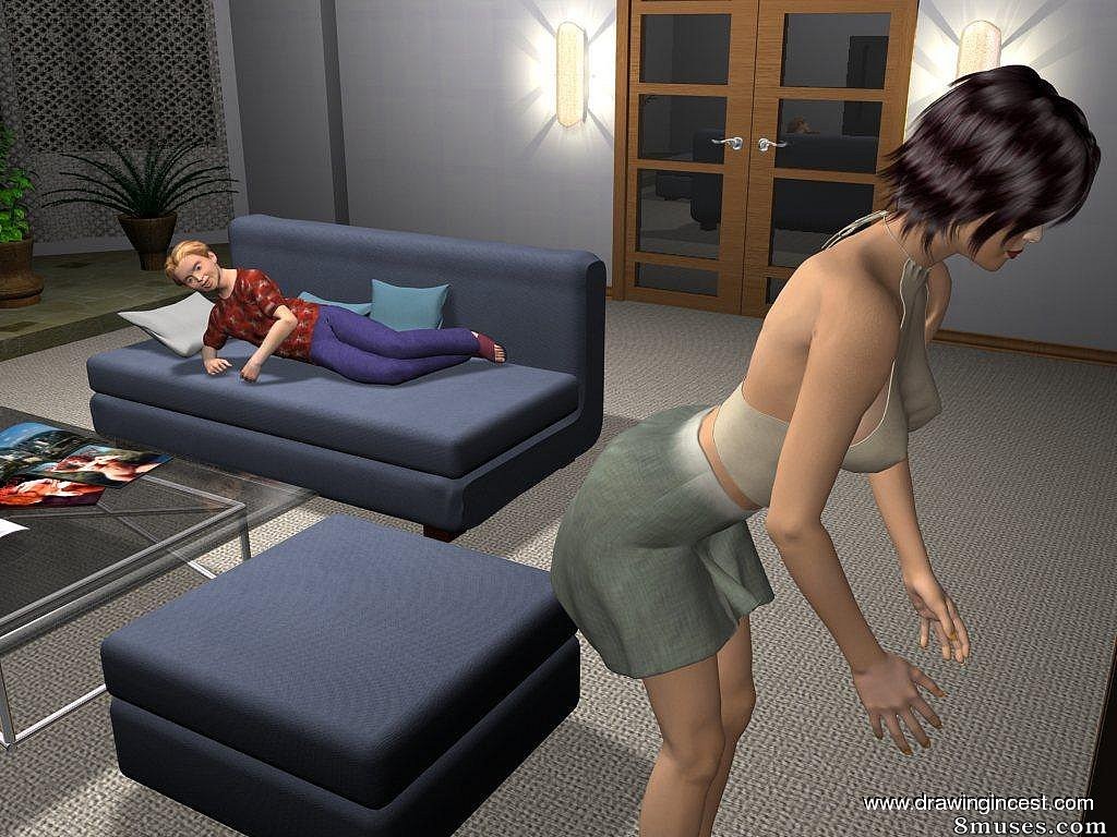 3D - Bathroom procedures make mom and son closer - Page 5