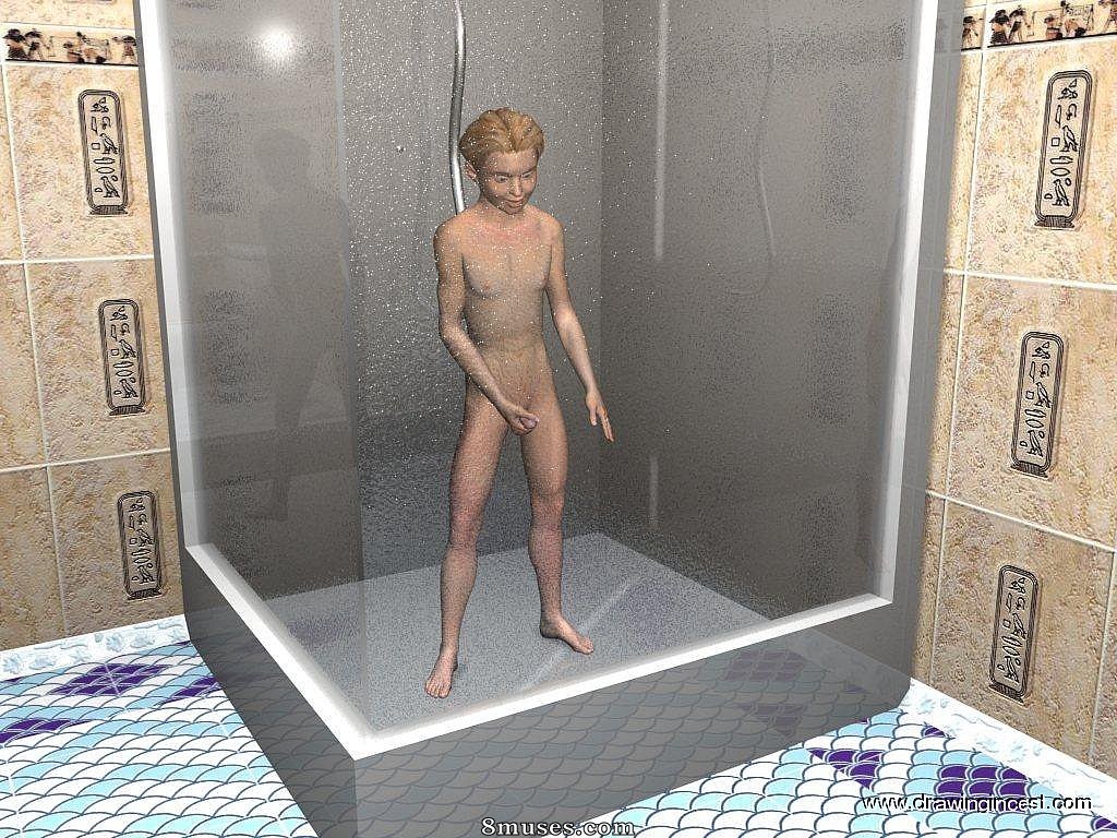 3D - Bathroom procedures make mom and son closer - Page 8