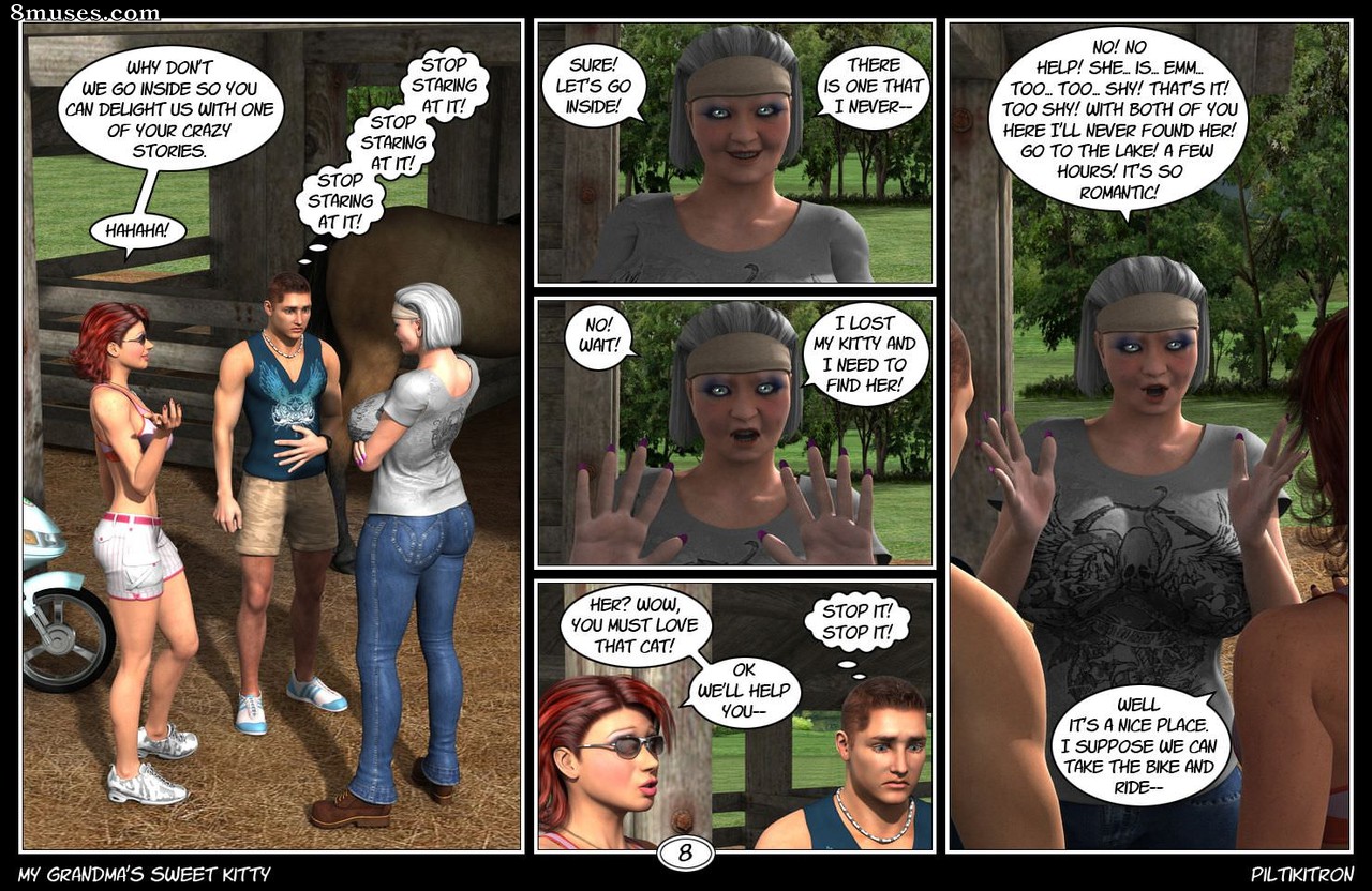 Piltikitron Comics - My Grandma's Sweet Kitty - Page 9