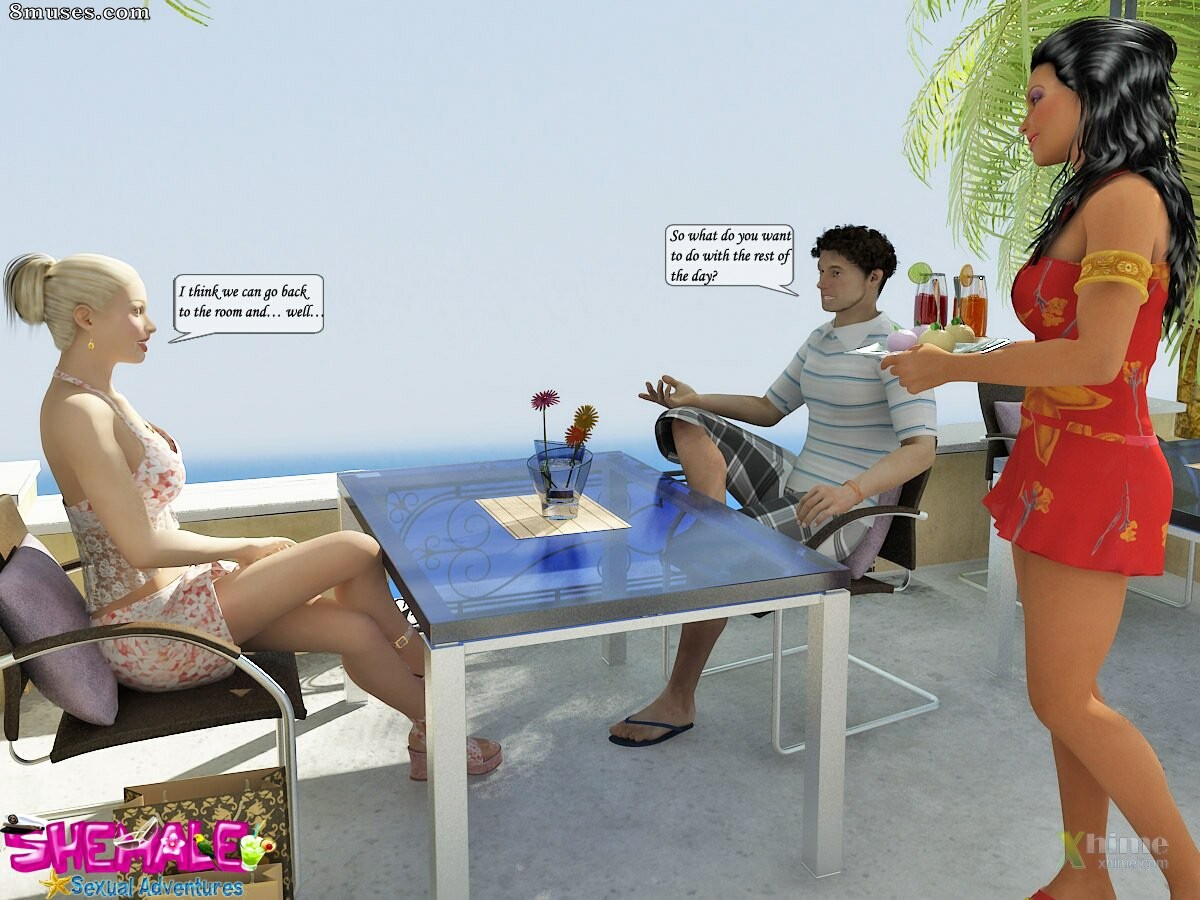 Shemale Sexual Adventures - Bar - Page 1