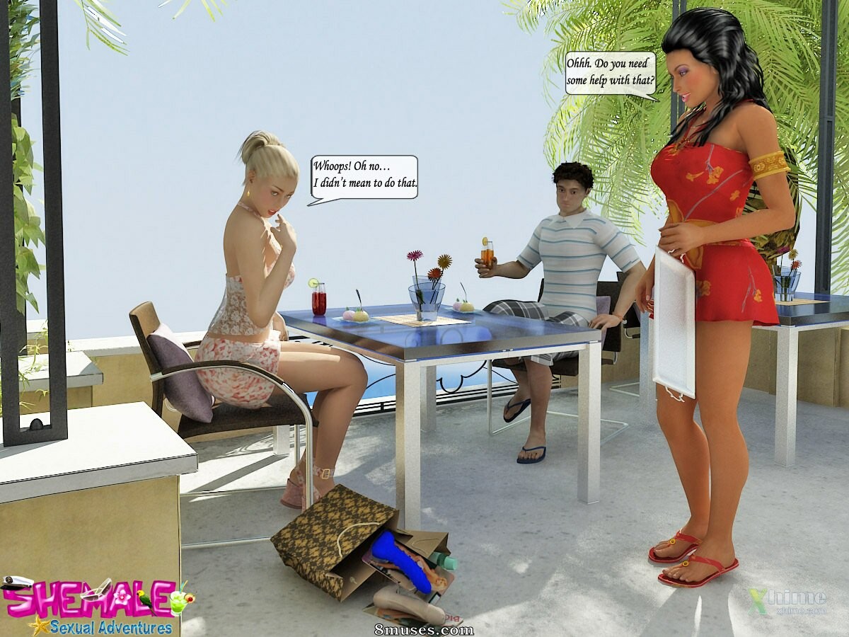 Shemale Sexual Adventures - Bar - Page 3