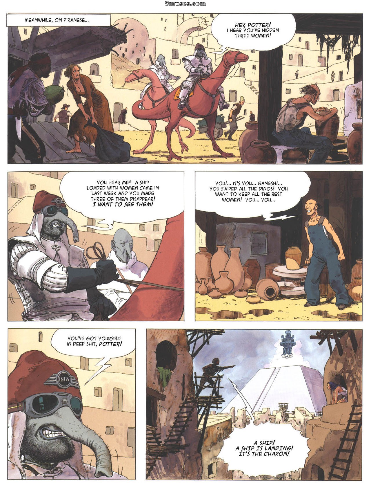 Milo Manara Comics - Piranese - O planeta prisão - Página 12