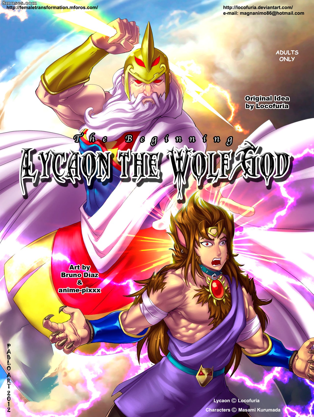 Page 1 | Locofuria-Comics/Lycaon-The-Wolf-God/Issue-1 | 8muses - Sex Comics