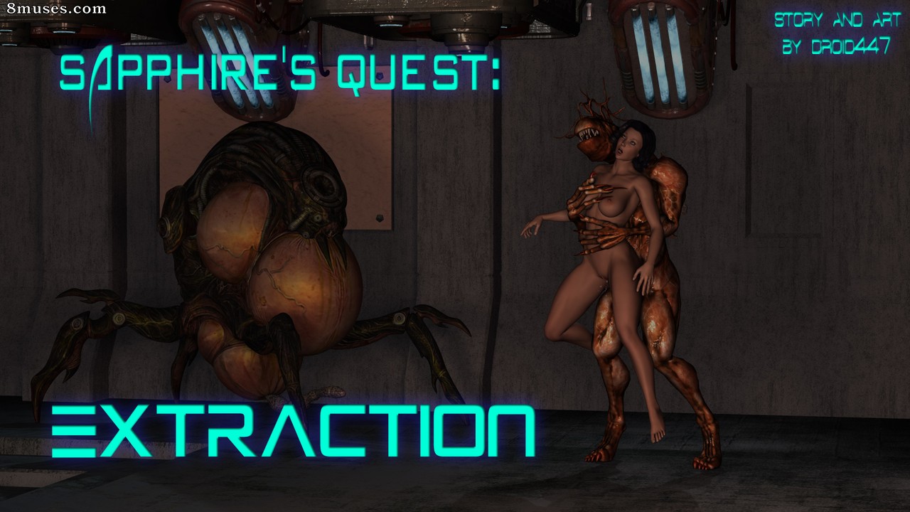 3DMonsterStories.com Comics - Sapphire's Quest - Extraction - Page 1
