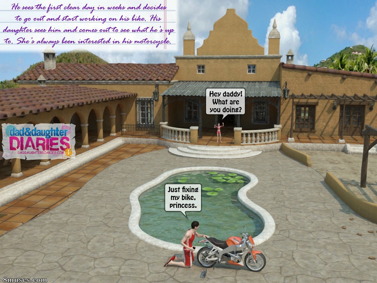 Dad and Daughter Diaries Comics - Bicicleta - Página 1