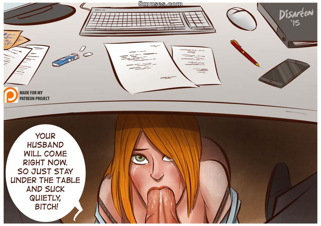 Disarten Comics - Esposa debaixo da mesa - Página 1
