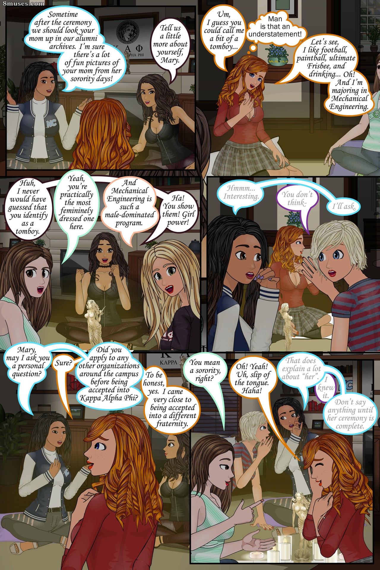 Sapphirefoxx - The Coed Curse - Sorority Sisters - Page 4