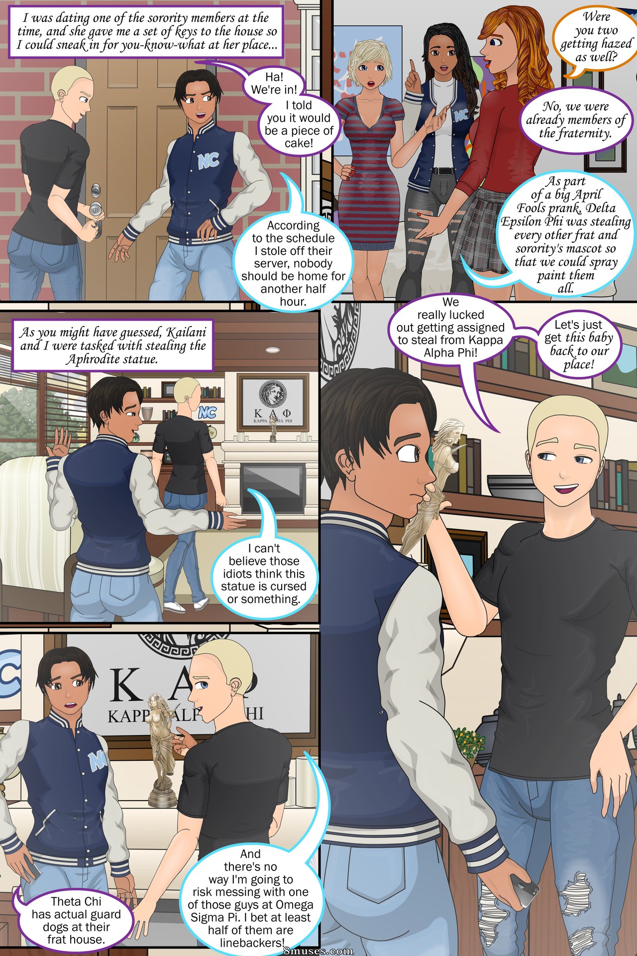 Sapphirefoxx - The Coed Curse - Sorority Sisters - Page 8