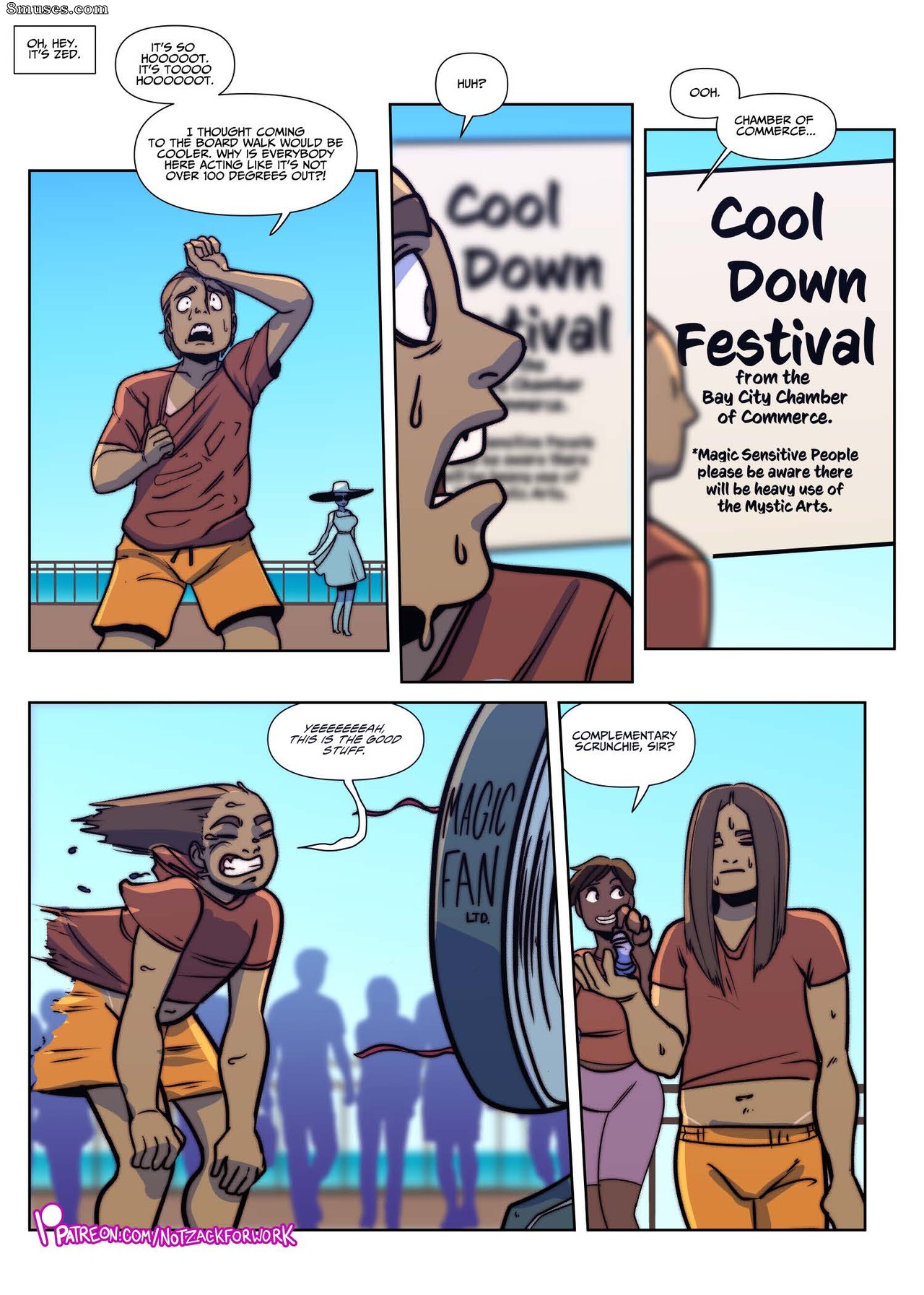 NotZackForWork Comics - Bay City Cool Down - Page 1