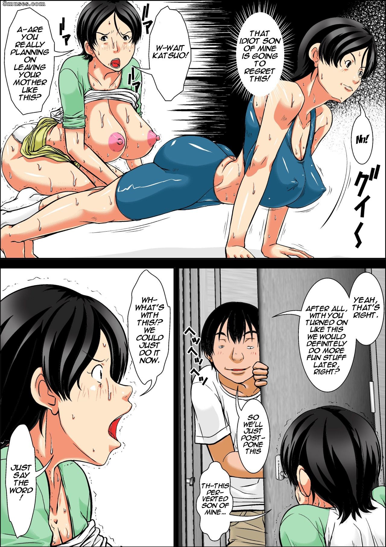 Hoyoyodou - Ah! Você está usando sua mãe! O que você vai fazer? - Parte da ejaculação da mãe - Parte final - Página 3