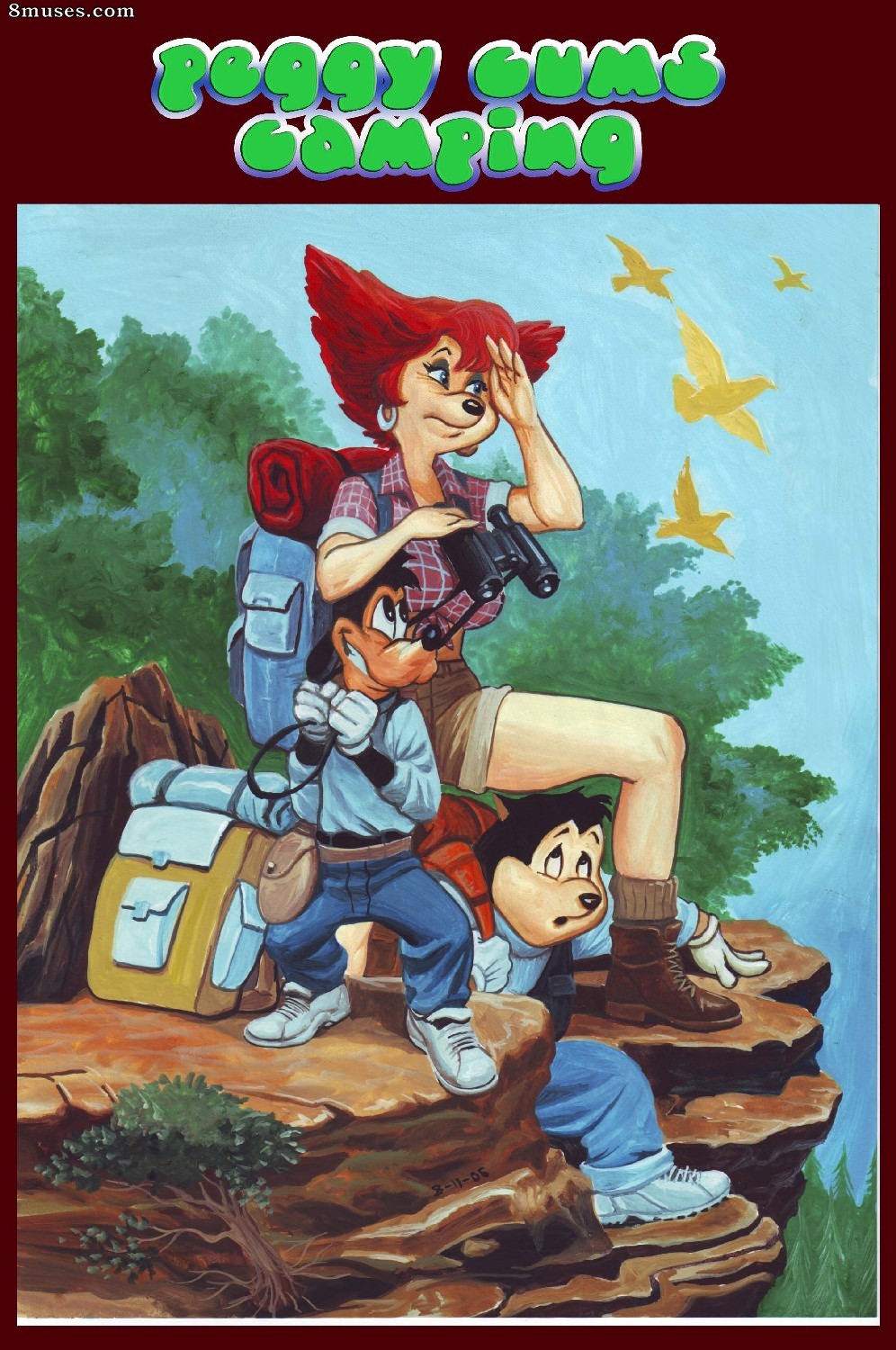 Pandoras Box Comics - Goof Troop - Peggy Cums Camping - Page 1