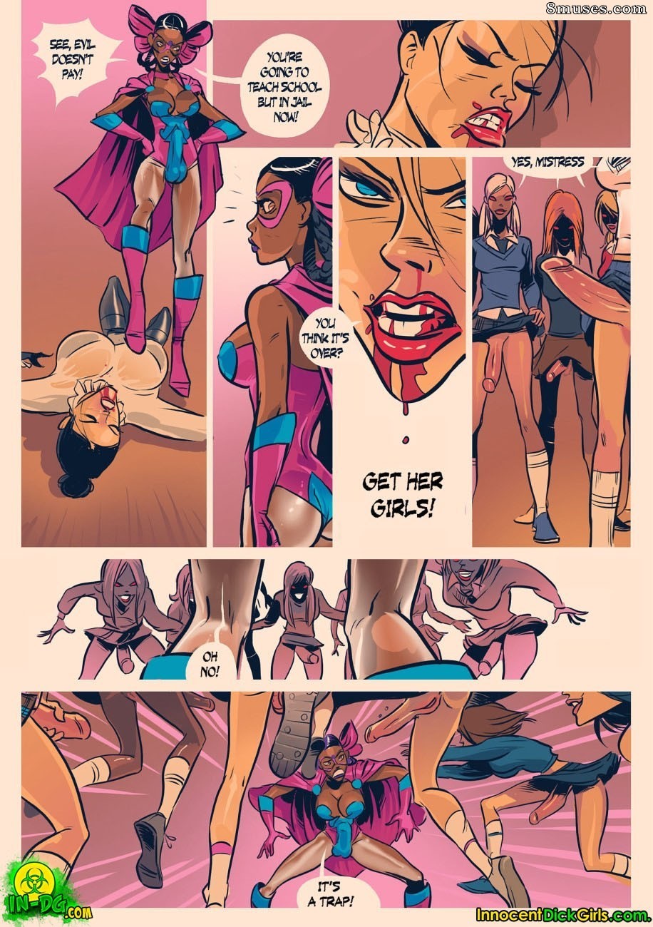 Innocent Dickgirls Comics - Save Me Cox Girl! - Page 9
