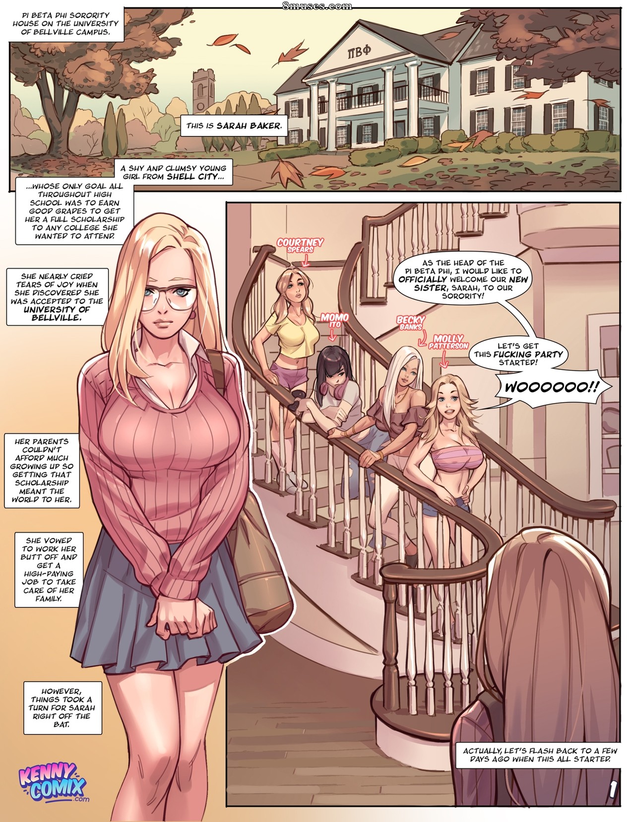 KennyComix - Naughty Sorority - The New Pledge - Page 2