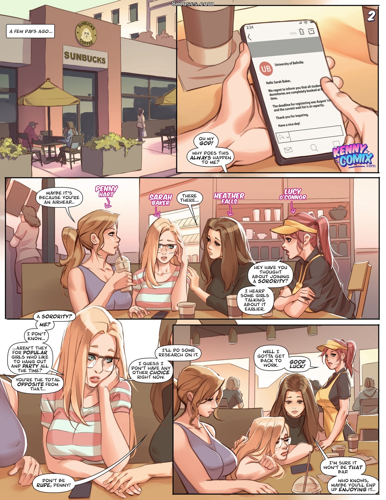 KennyComix - Sororité coquine - La nouvelle recrue - Page 3