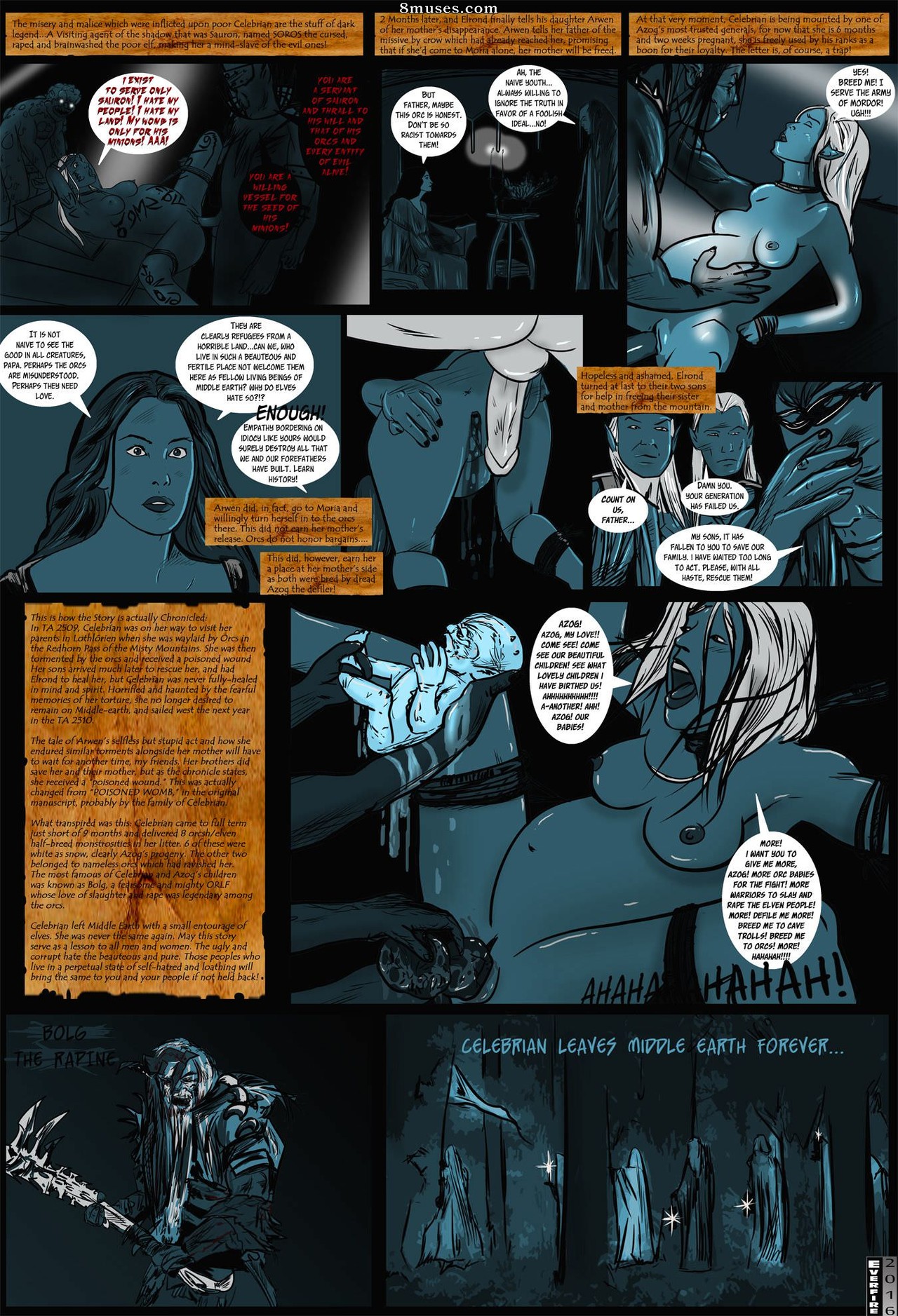 Everfire Comics - A Triste História de Celebrian - Página 8