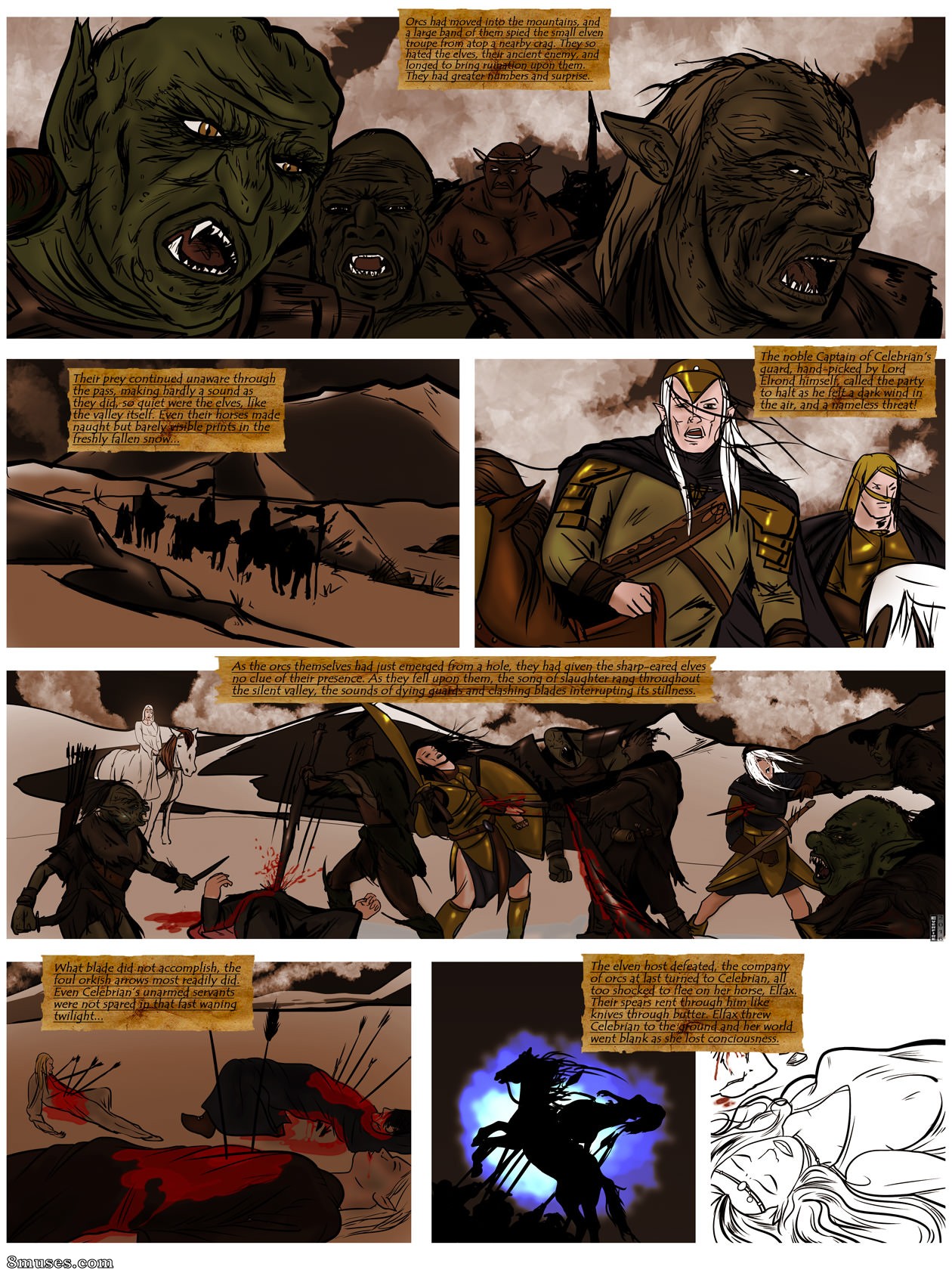 Everfire Comics - A Triste História de Celebrian - Página 2