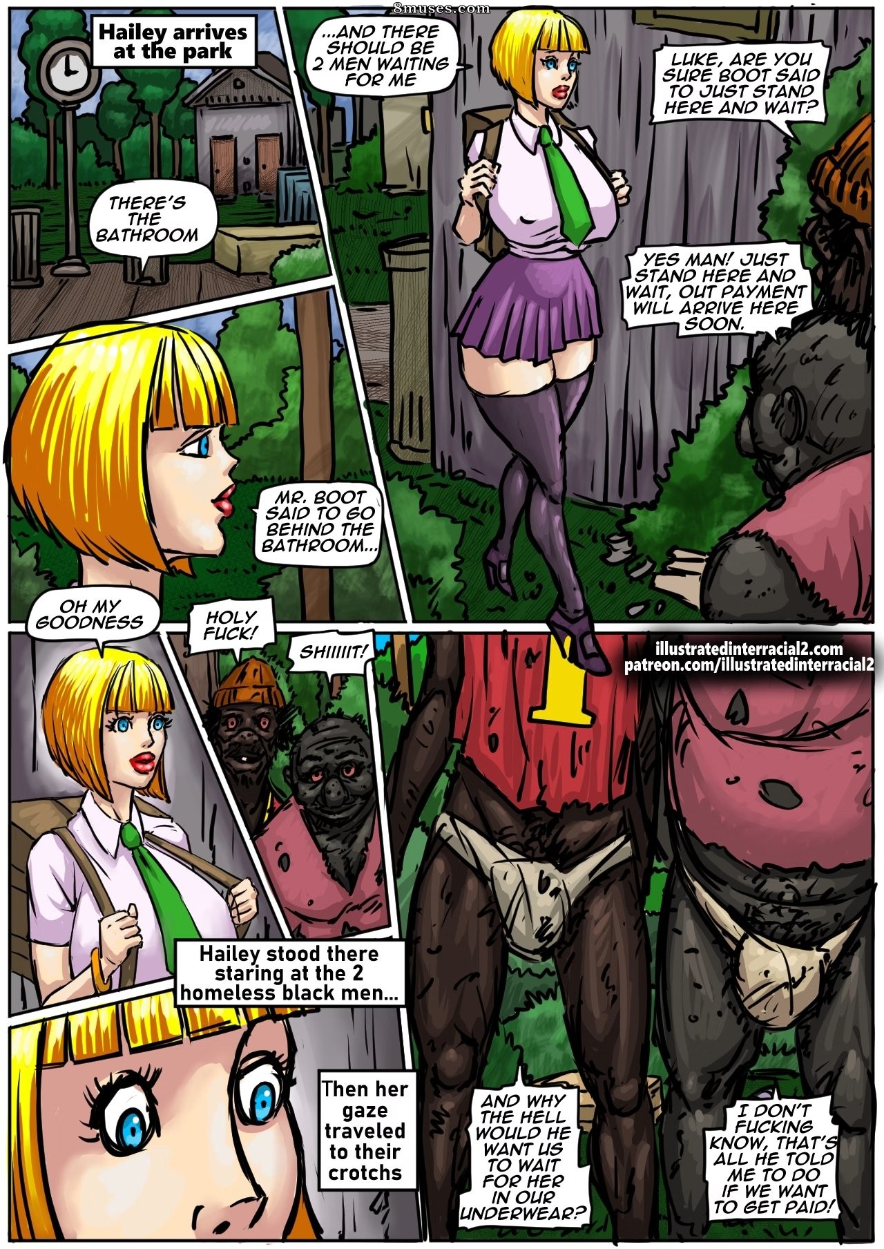 IllustratedInterracial.com Comics - Minha puta Hailey - Página 4