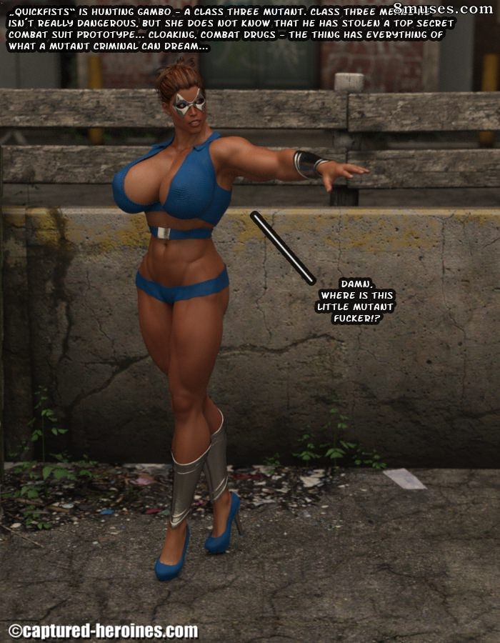 Captured-Heroines Comics - Quickfists vs Gambo - Página 2