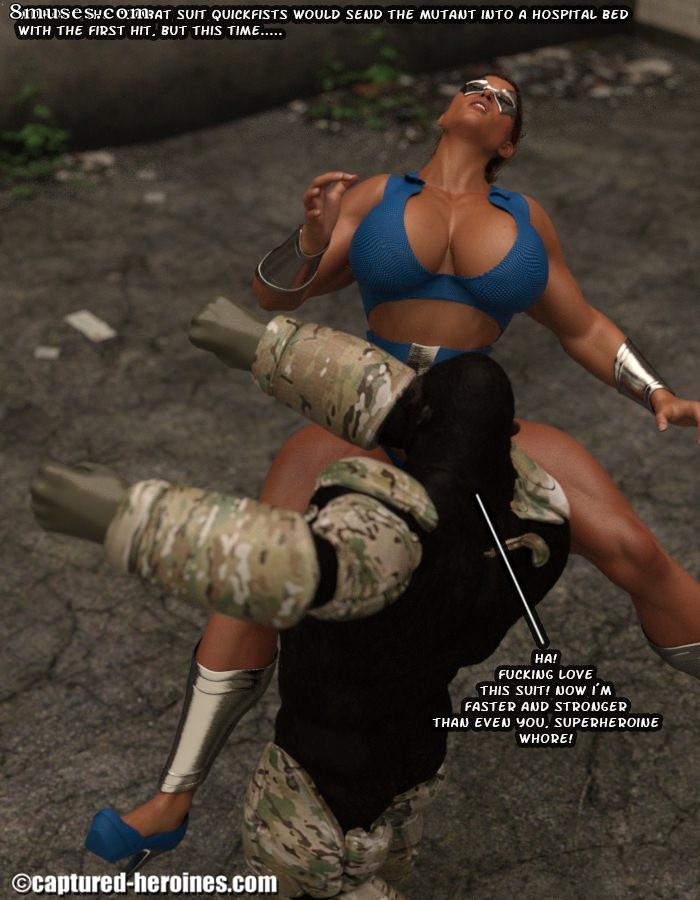 Captured-Heroines Comics - Quickfists vs Gambo - Página 7