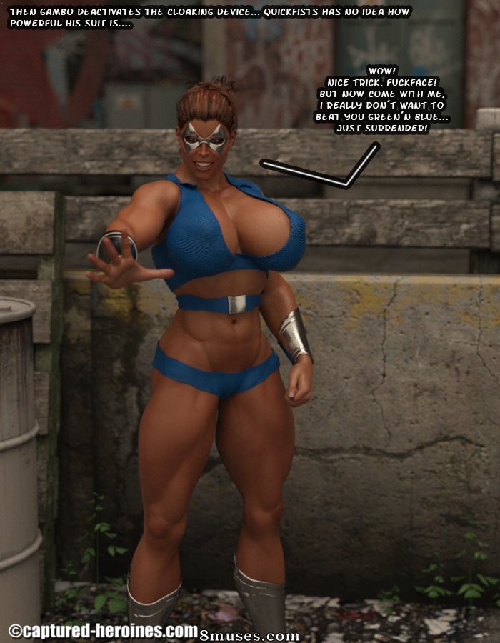 Captured-Heroines Comics - Quickfists vs Gambo - Página 4