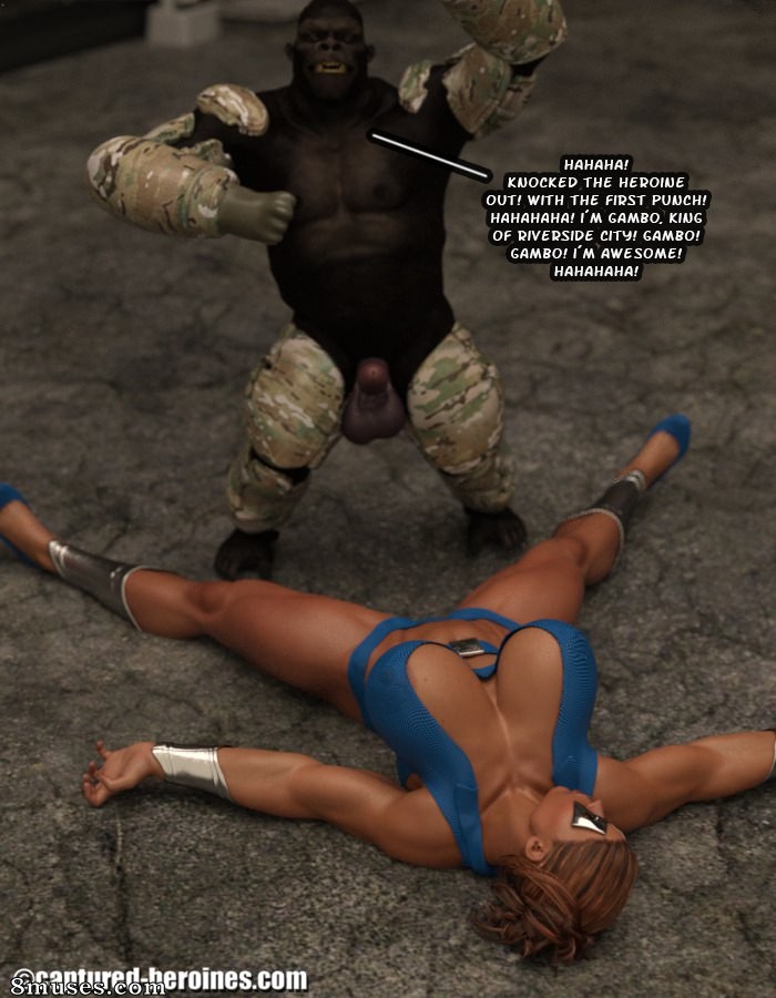 Captured-Heroines Comics - Quickfists vs Gambo - Página 9
