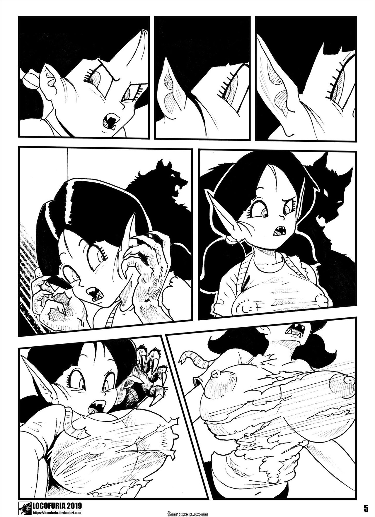 Locofuria Comics - Videl vs. the Werewolf - Page 6