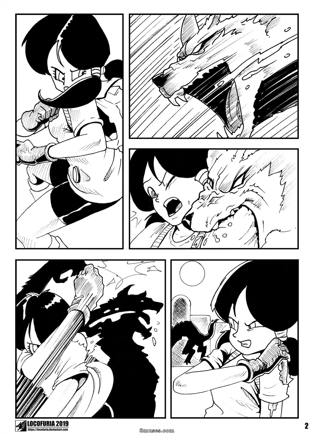 Locofuria Comics - Videl vs. o lobisomem - Página 3