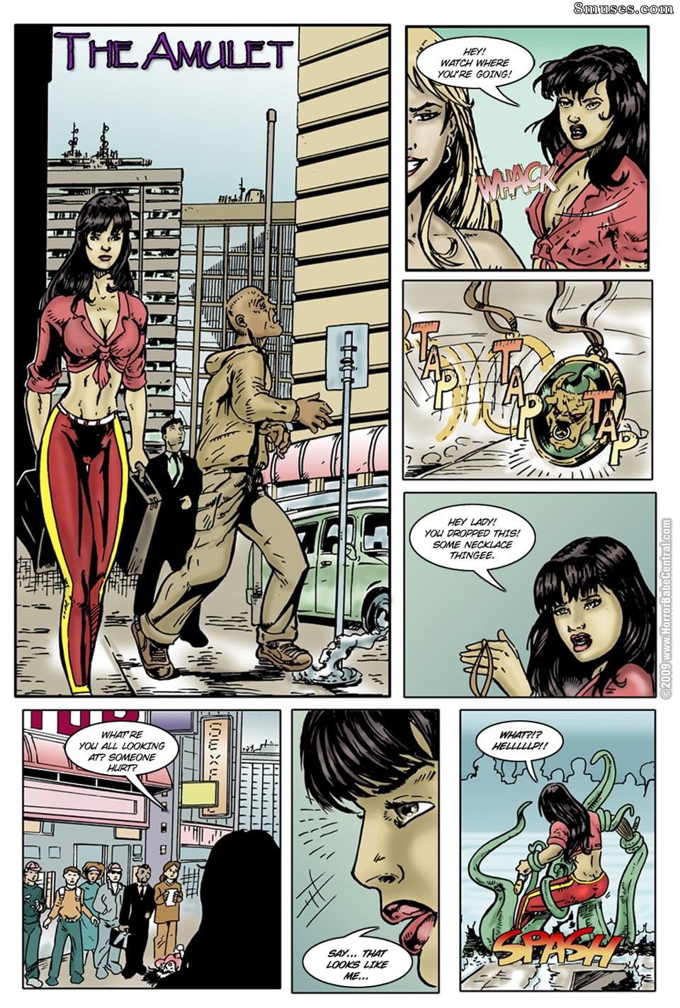 Horror Babe Central - The Amulet - Page 1
