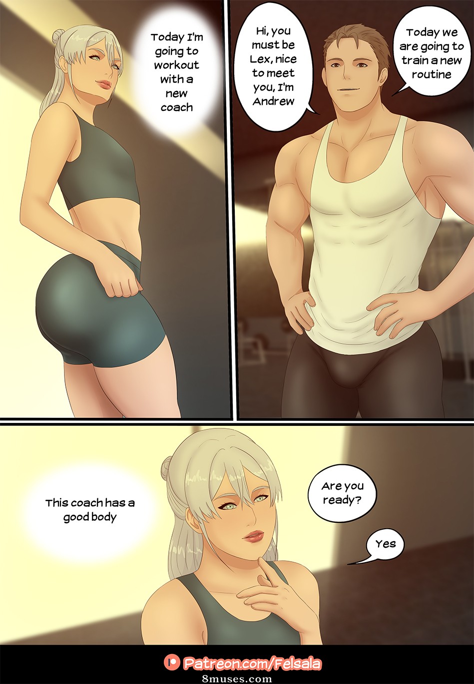 Felsala Comics - Gym Workout - Page 3