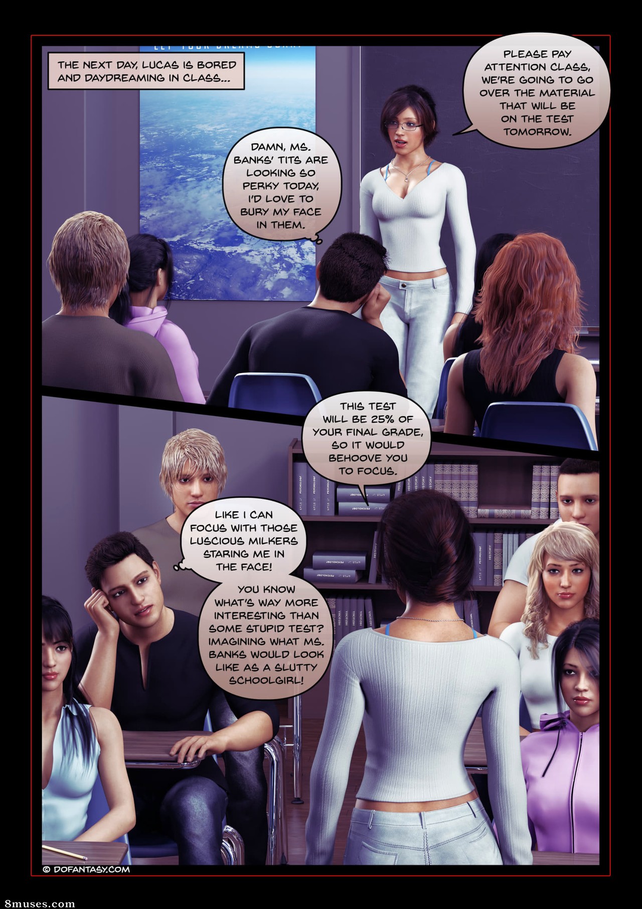 Fansadox Comics - Fansadox 595 - Blackmailed Teacher - Hawke - Page 8